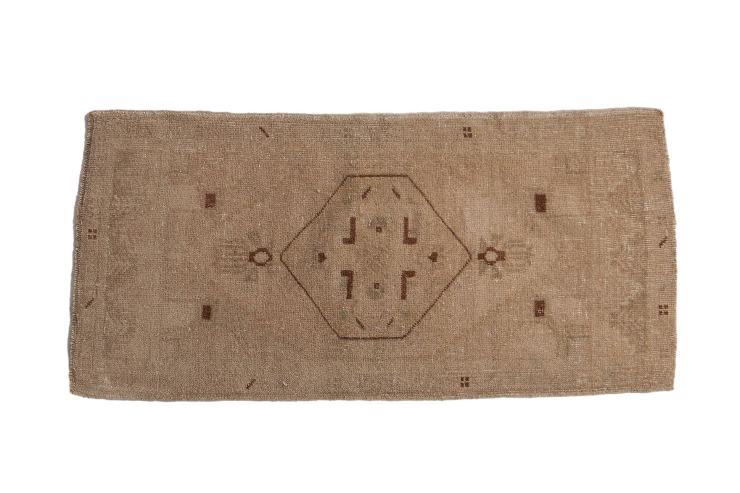 1.5x3.5 Vintage Distressed Oushak Rug Mat Runner