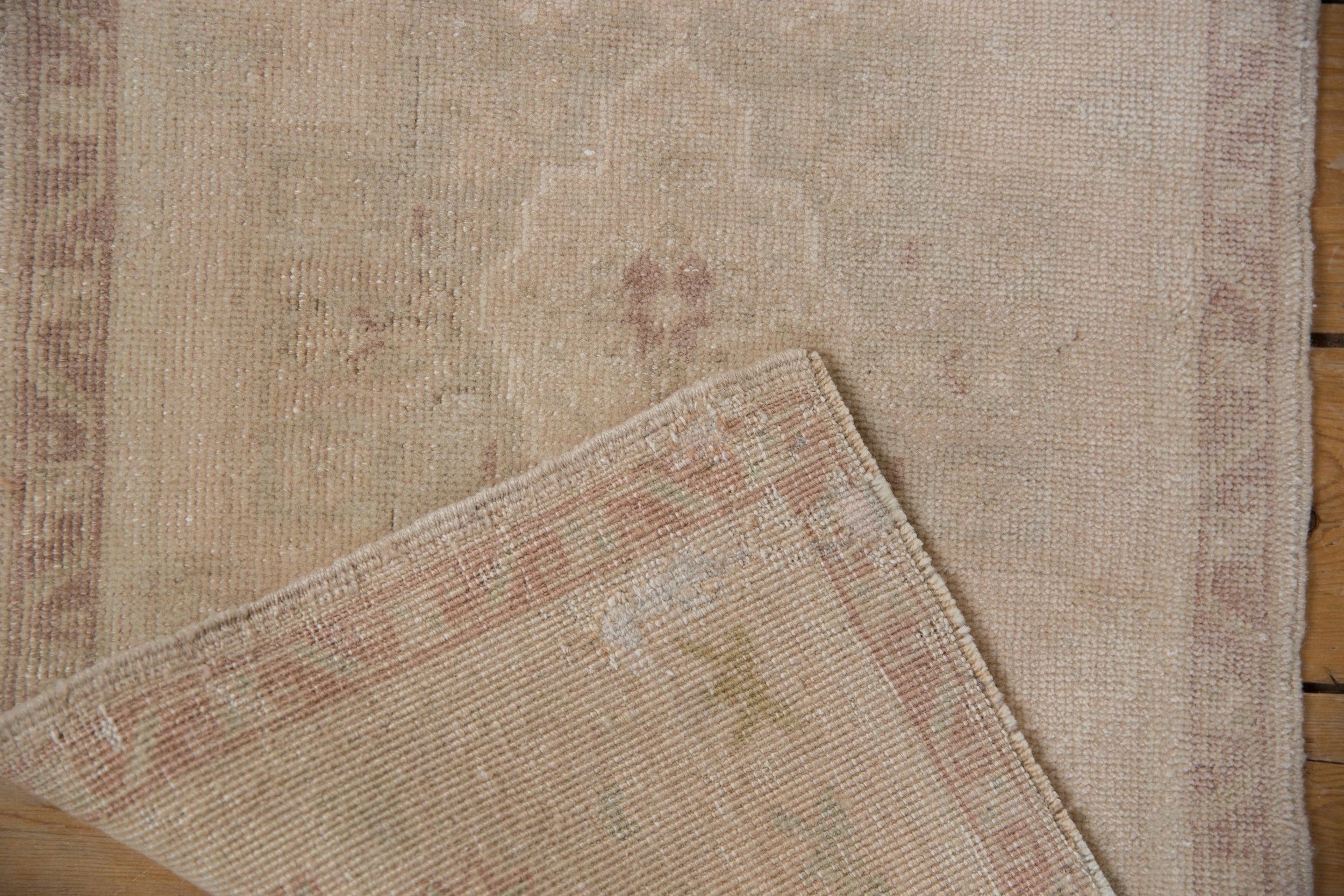 1.5x3.5 Vintage Distressed Oushak Rug Mat Runner