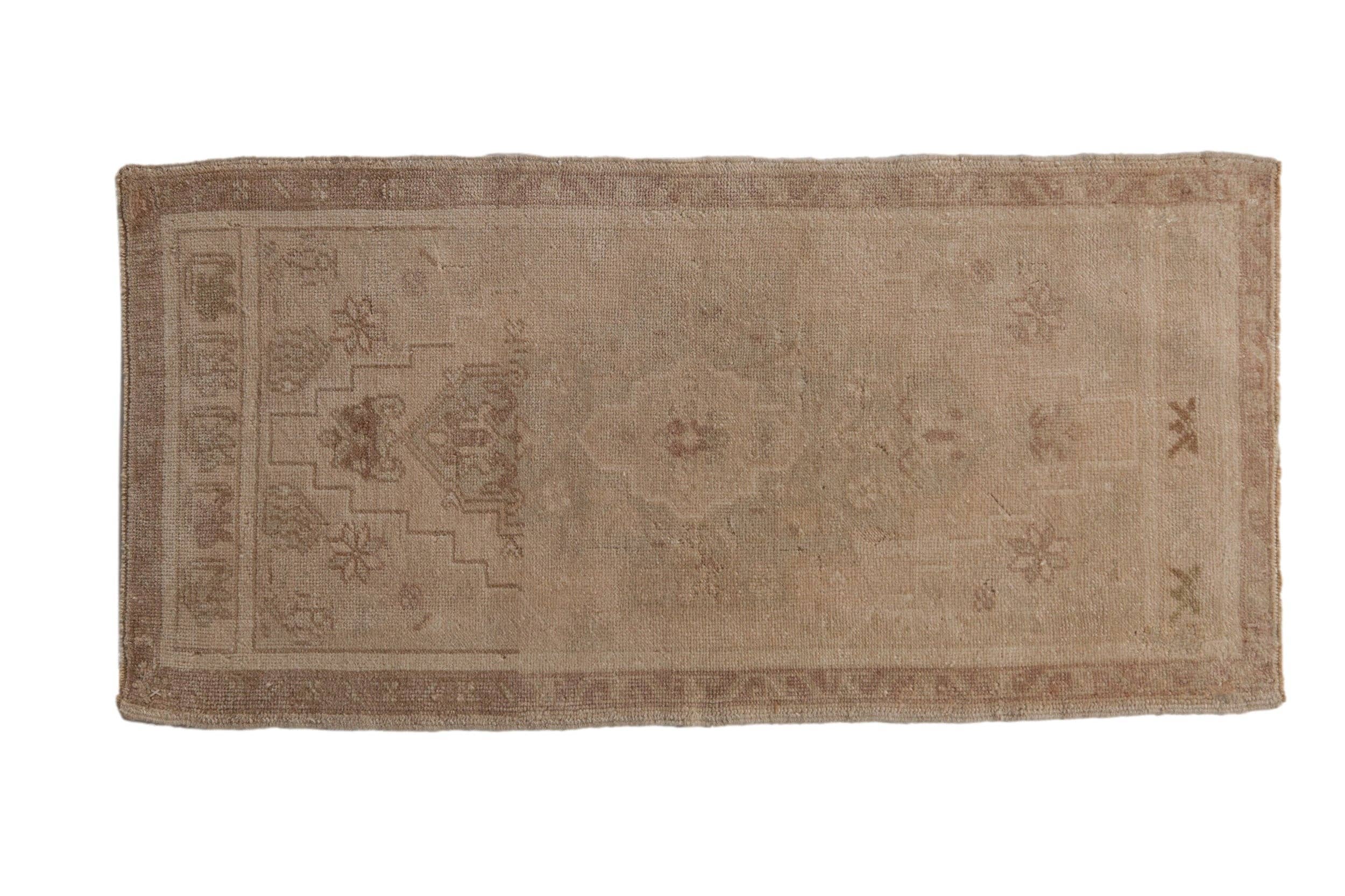 1.5x3.5 Vintage Distressed Oushak Rug Mat Runner
