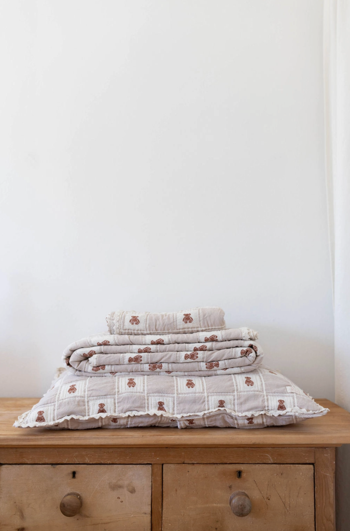 Teddy Patchwork Pillowcase