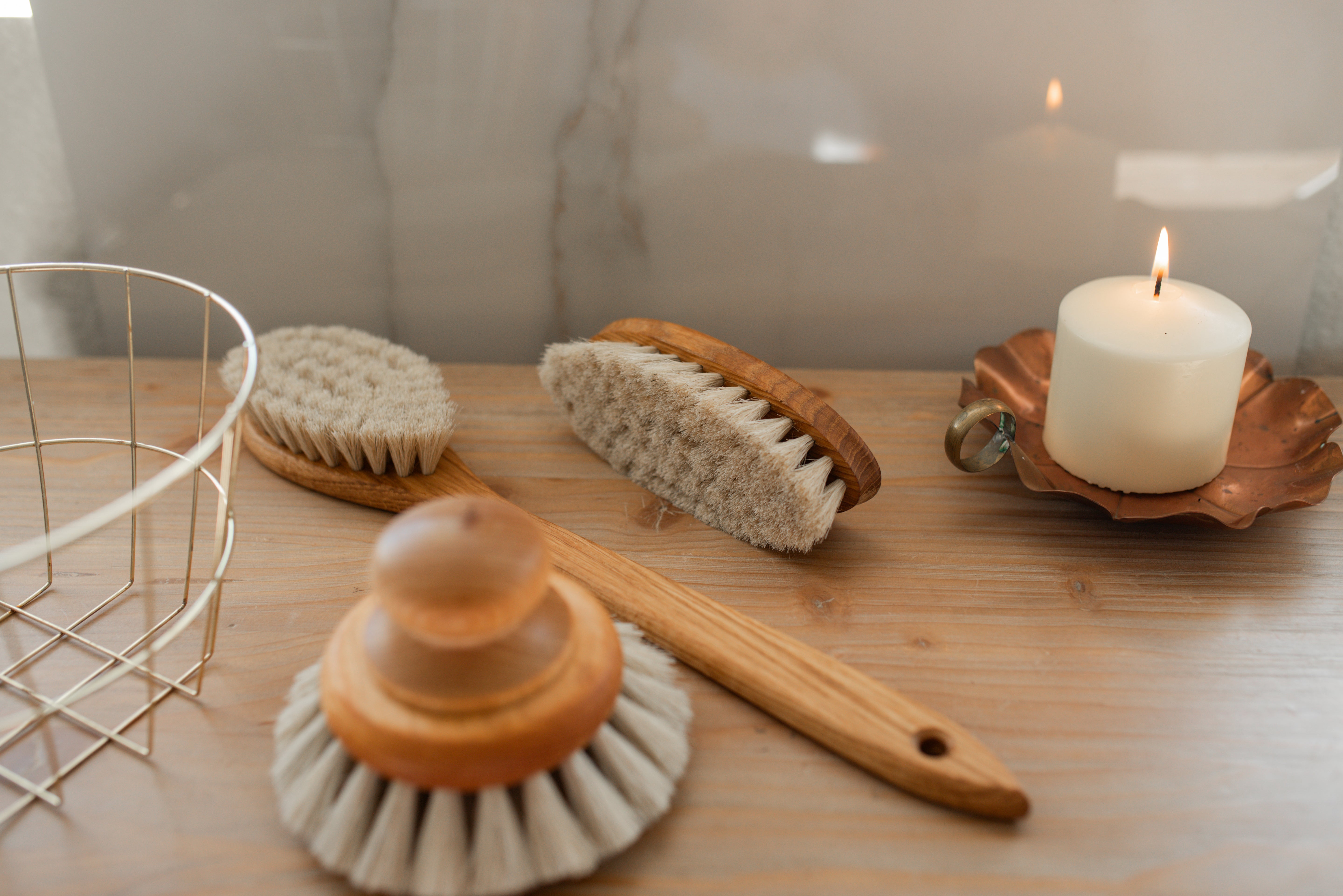 Bath Brush with Handle